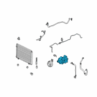 OEM 2010 Lexus RX350 Compressor Assembly Diagram - 88320-48220