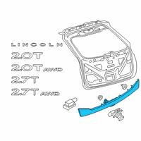 OEM Lincoln Nautilus Reflector Panel Diagram - KA1Z-13A565-E