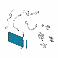 OEM Acura Condenser Diagram - 80110-TP1-A01