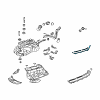 OEM Lexus RX330 Band Sub-Assy, Fuel Tank, NO.1 LH Diagram - 77602-48040