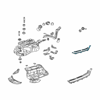 OEM 2004 Toyota Highlander Fuel Tank Strap Diagram - 77602-48040