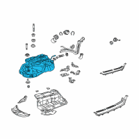 OEM Lexus RX330 Fuel Tank Assembly Diagram - 77001-0E010