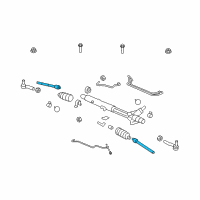 OEM 2008 Pontiac G8 Rod-Steering Linkage Inner Tie Diagram - 92198273