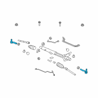 OEM Pontiac Outer Tie Rod Diagram - 92198275