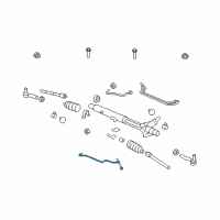 OEM Pontiac G8 Pipe-Steering Gear Diagram - 92198202