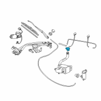 OEM Pontiac GTO Cap, Windshield Washer Solvent Container Diagram - 92140529