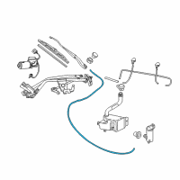 OEM 2004 Pontiac GTO Hose, Windshield Washer Pump Diagram - 92140058