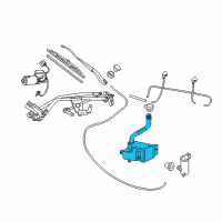 OEM Pontiac Container Asm-Windshield Washer Solvent (W/ Pump) Diagram - 92185911