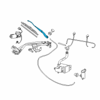 OEM 2006 Pontiac GTO Arm, Windshield Wiper Diagram - 92082423