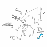 OEM 2016 Cadillac CT6 Splash Shield Diagram - 84175456