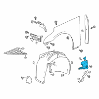 OEM 2018 Cadillac CT6 Splash Shield Diagram - 84175455