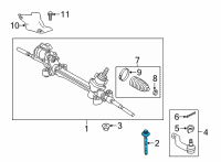 OEM Lexus NX350h Brake Caliper Bolt Diagram - 9011912441