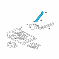 OEM 2003 Toyota MR2 Spyder Pillar Trim Diagram - 62211-17080-C0