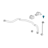 OEM Chevrolet Tracker Bracket Bolt Diagram - 11516328