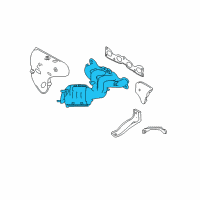 OEM Hyundai Sonata Exhaust Manifold Assembly Diagram - 28510-25250