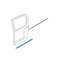 OEM 2015 Nissan Armada MOULDING - Rear Door, LH Diagram - 82871-7S080