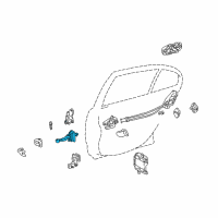 OEM Lexus GS300 Check Assy, Rear Door, LH Diagram - 68640-30070