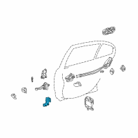 OEM 2000 Lexus GS300 Hinge Assembly, Rear Door Diagram - 68770-30100