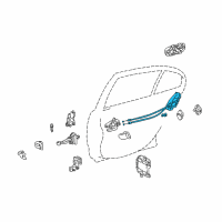 OEM 1999 Lexus GS400 Rear Door Lock Assembly, Right Diagram - 69050-30420