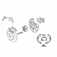 OEM Chrysler Voyager Rear Hub Assembly Diagram - 4641525AC