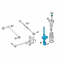 OEM 2010 Toyota Highlander Strut Diagram - 48540-49505