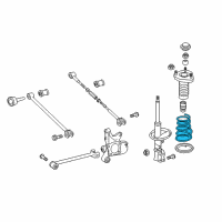 OEM 2008 Toyota Highlander Coil Spring Diagram - 48231-0E071