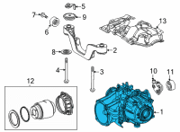 OEM 2021 Toyota Highlander Carrier Assembly Diagram - 41110-48111