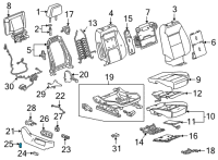 OEM 2022 GMC Yukon Seat Switch Knob Diagram - 84586501