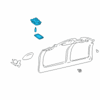 OEM Lexus LS430 Lamp Assy, Luggage Compartment, NO.1 Diagram - 81330-50021