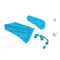 OEM 2012 Kia Optima Lamp Assembly-Rear Combination Inside Diagram - 924034U010