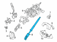 OEM Ford E-350 Super Duty Column Shaft Diagram - LC2Z-3B676-A