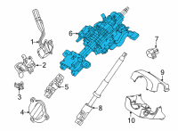 OEM 2022 Ford E-350 Super Duty Column Assembly Diagram - LC2Z-3C529-B