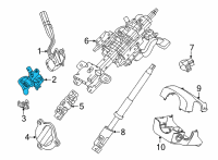 OEM 2021 Ford E-350 Super Duty Gearshift Lever Diagram - CC3Z-7210-Z