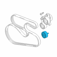 OEM 2015 BMW 535d Accessory Drive Belt Idler Pulley Diagram - 11-28-8-511-737