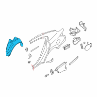 OEM 2012 Nissan Maxima Protector-Rear Wheel House, RH Diagram - 76748-9N00A