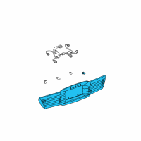 OEM 2000 Buick LeSabre Back Up Lamp Assembly Diagram - 19208064