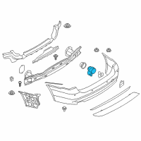 OEM 2017 BMW 328d xDrive Ultrasonic Sensor Diagram - 66-20-9-261-595