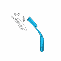 OEM 2016 BMW X5 Trim, D-Pillar, Top Left Diagram - 51-43-7-328-215