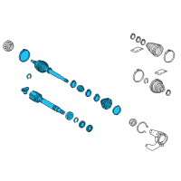 OEM 2016 Lexus NX300h Shaft Assembly, Front Drive Diagram - 43410-78010