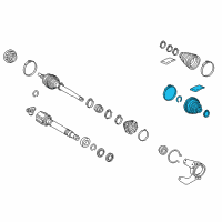 OEM Lexus NX300h Boot Kit, FR Drive S Diagram - 04438-78011