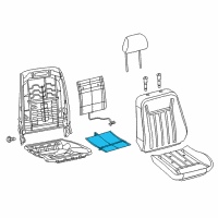 OEM Chrysler Pad-Heater Diagram - 68102970AA