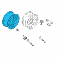 OEM 2021 Lincoln Navigator Wheel, Alloy Diagram - JL7Z-1007-A