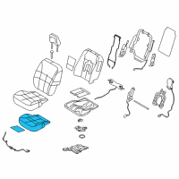 OEM 2012 Ford Edge Seat Cushion Pad Diagram - 7T4Z-78632A22-A