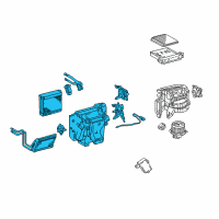 OEM 2003 Toyota 4Runner Evaporator Assembly Diagram - 87050-35012