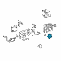 OEM Toyota Fan & Motor Diagram - 87103-35070