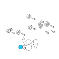 OEM Pontiac G8 Belt-A/C Compressor Diagram - 92068285