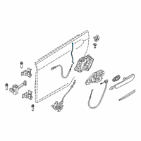 OEM BMW 640i xDrive Gran Turismo Operating Rod, Door Rear Left Diagram - 51-21-7-382-573
