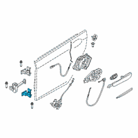 OEM 2018 BMW 540d xDrive Door Hinge Diagram - 41517420098