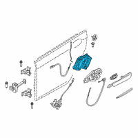 OEM 2022 BMW 840i xDrive Gran Coupe Rear Left System Lock Diagram - 51-22-7-477-705