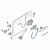 OEM BMW 640i xDrive Gran Turismo BOWDEN CABLE, OUTSIDE DOOR H Diagram - 51-21-5-A07-7A4